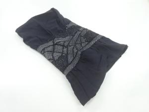 正絹　絞り笹模様男物兵児帯